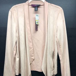 Peck & Peck women’s Drape Faux suede Jacket